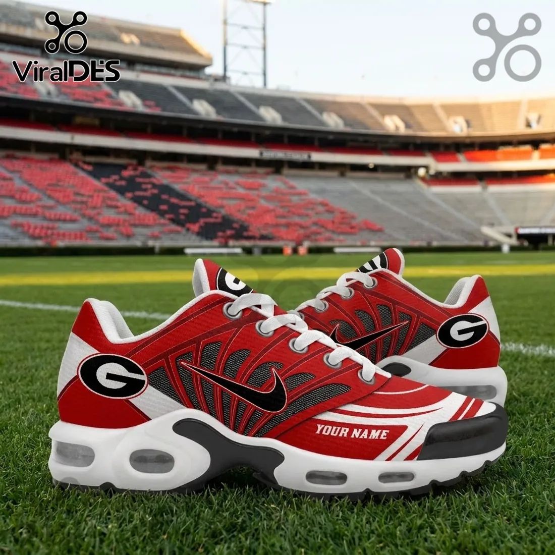 Georgia Bulldogs Custom Name Air Max Plus Running Shoes