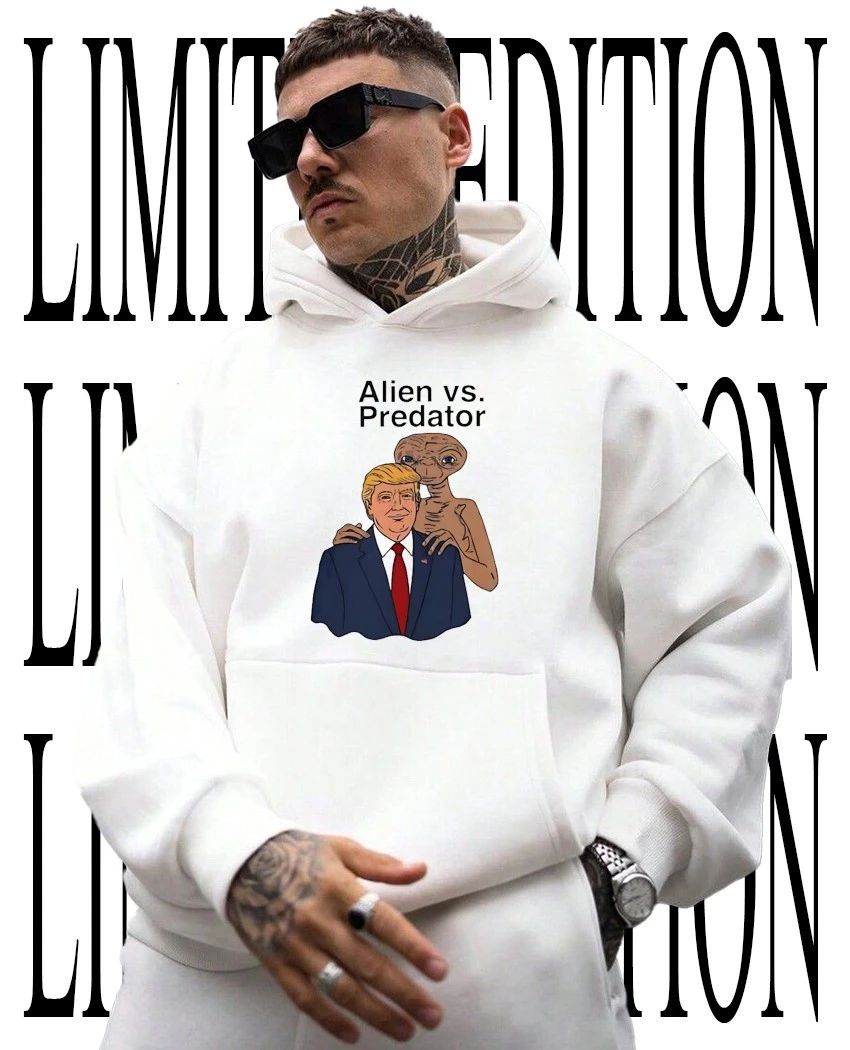 Alien vs. Predator Donald Trump ET caricature shirt
