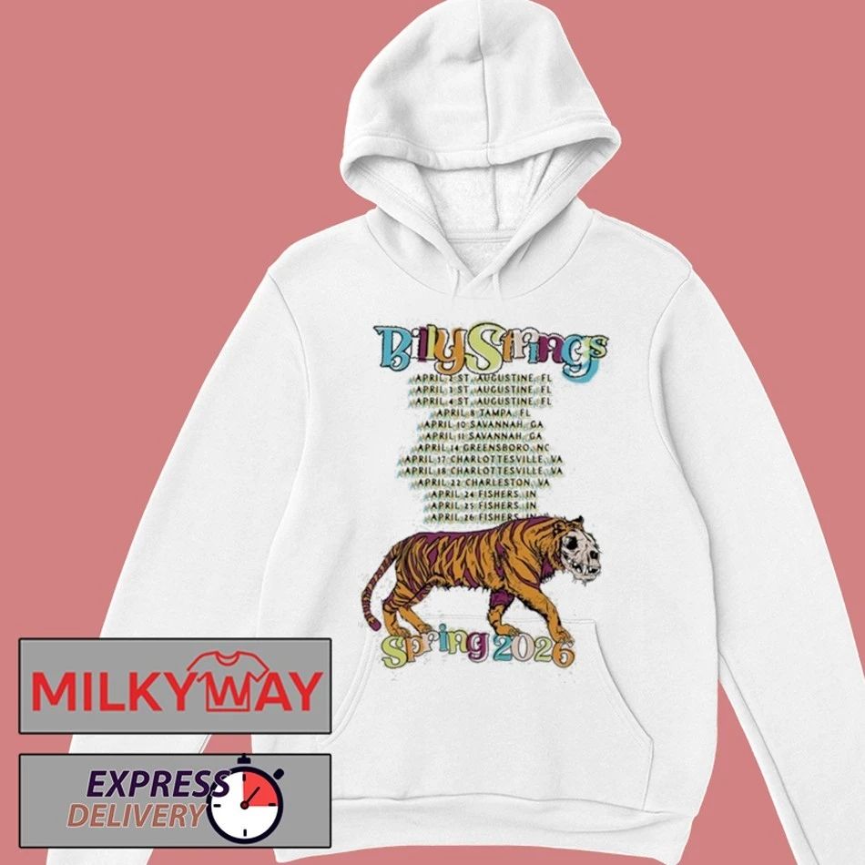 Billy Strings Spring 2026 Tour Tiger Battle shirt