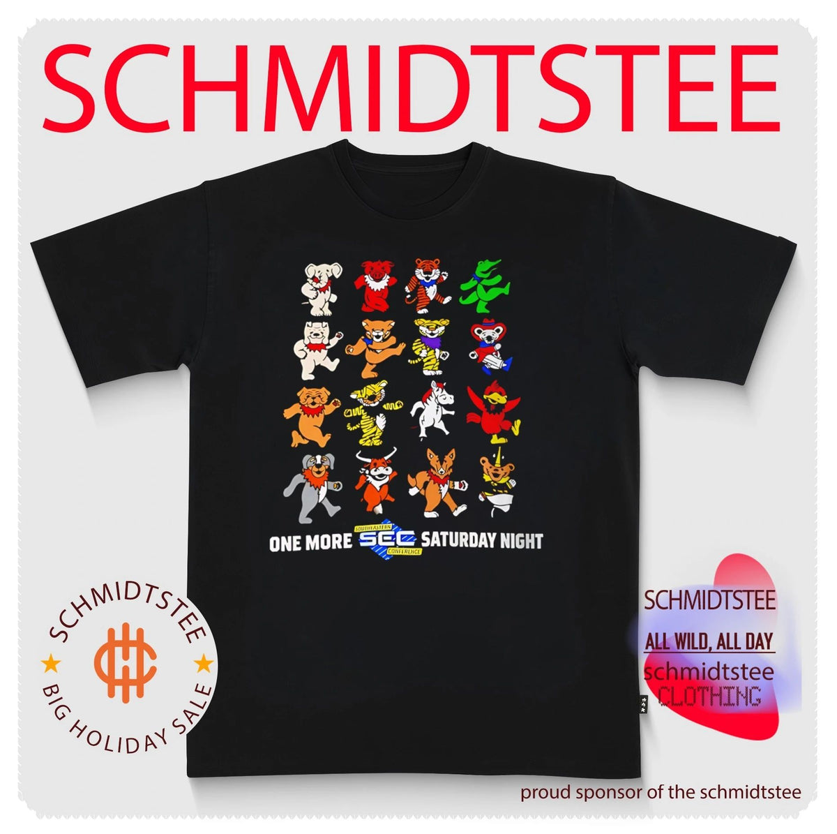 One More SEC Saturday Night NCAA mascot shirt