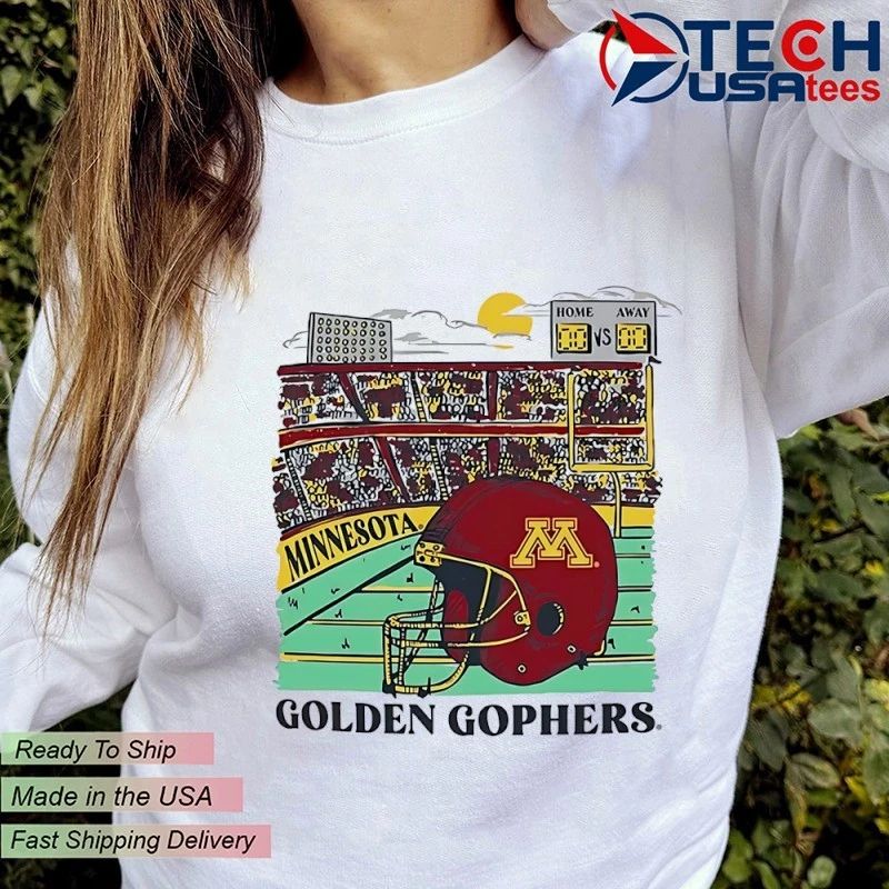 Minnesota Golden Gophers Hometown Stadium helmet shirt