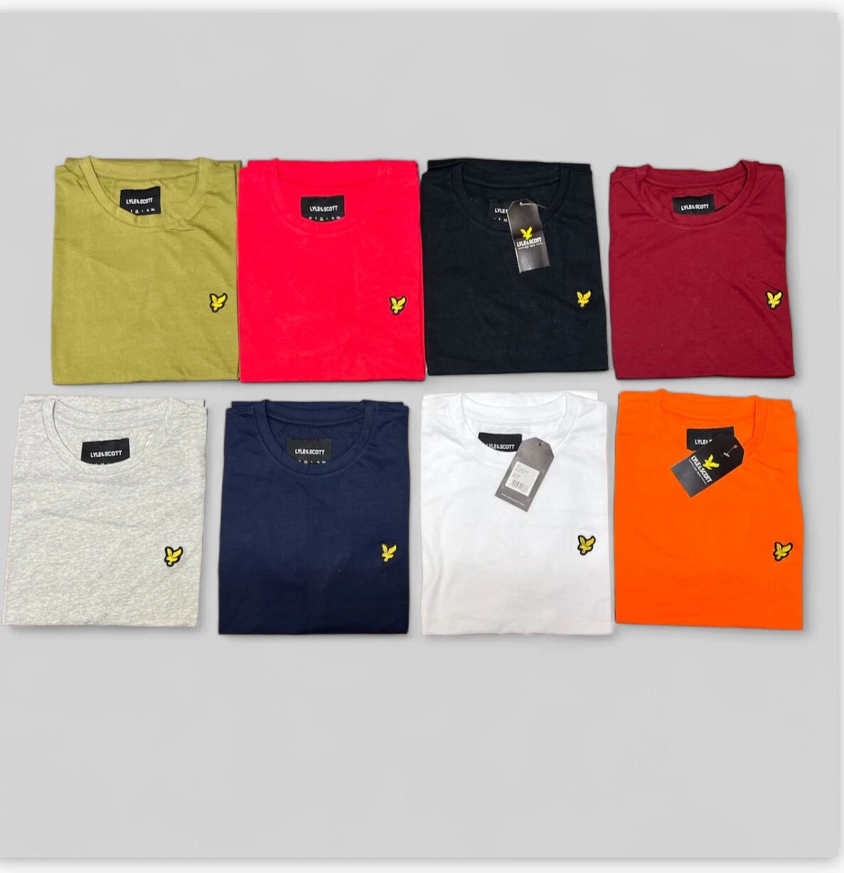MENS LYLE AND SCOTT COMFORTABLE CREW NECK TEE SHIRTS