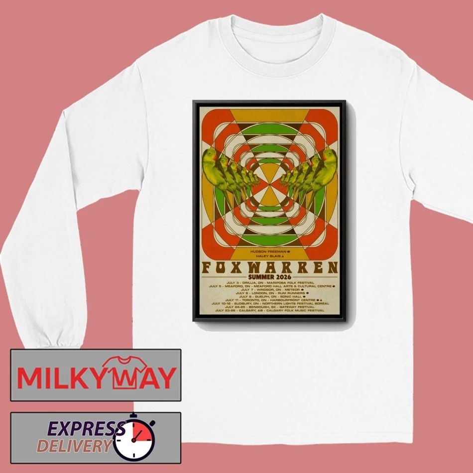 Foxwarren Summer Tour 26 Poster shirt