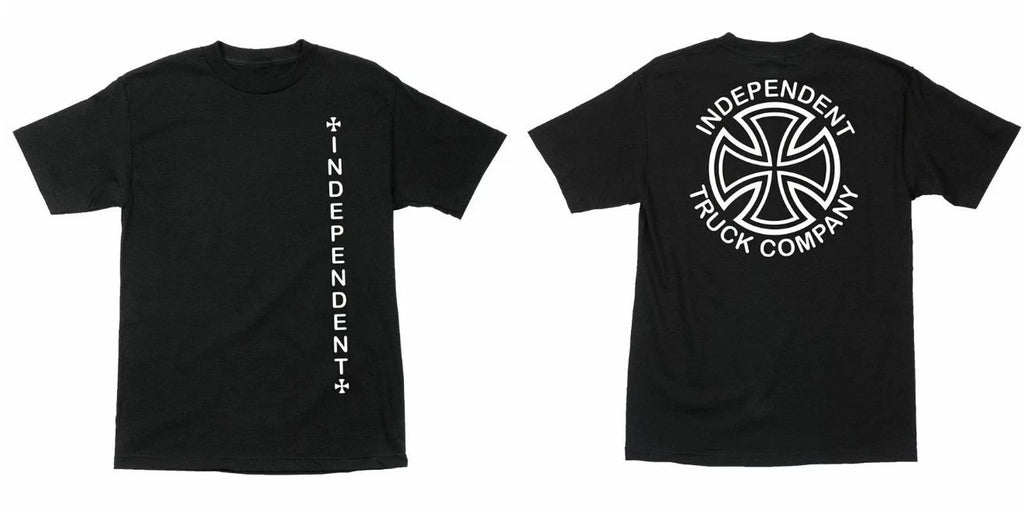 Independent Trucks Vertical Black Skateboard T-Shirt Reprint Graphic Shirt S-5XL