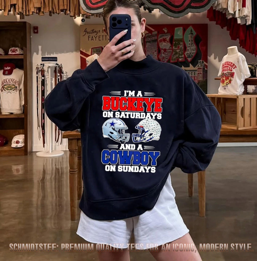 I’m a Buckeye on Saturdays and a Cowboy on Sundays shirt