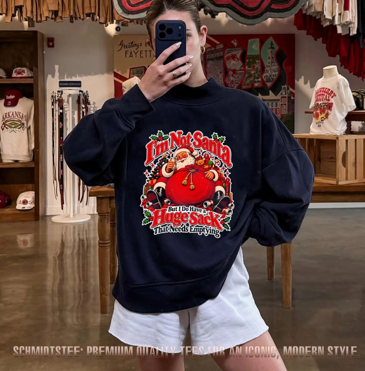 I’m Not Santa But I Do Have A Huge Sack That Needs Emptying Christmas shirt