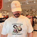 Snake and Rabbit no propaganda will make me lose my humanity shirt