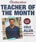 Cole Thomas Allen Teacher of the Month shirt