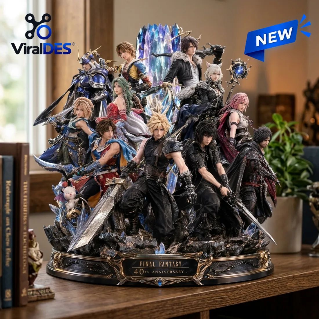 Final Fantasy 40th Anniversary Acrylic Plaque