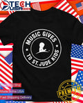 Sixwire Steve Mandile Music gives to St Jude Kids logo shirt