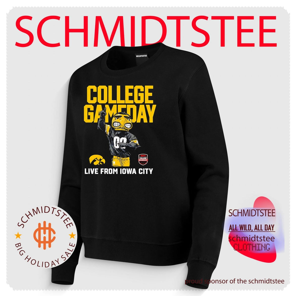 Iowa Hawkeyes 2026 College GameDay Live From Iowa City Mascot shirt