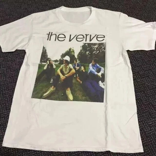 The Verve Band TShirt, cotton t-shirt, rock music, gift for fan White