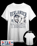 Detroit Tigers Justin Verlander portrait signature shirt by homage