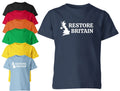 Restore Britain Unisex T Shirt Rupert Lowe Politics Patriot British Pride