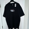 Converse Men's Black Graphic Travel Crew Neck Cotton T-Shirt XXL Short Sleeve