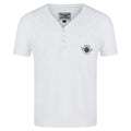 Noble House Cotton White Button Up T-Shirt Unisex New