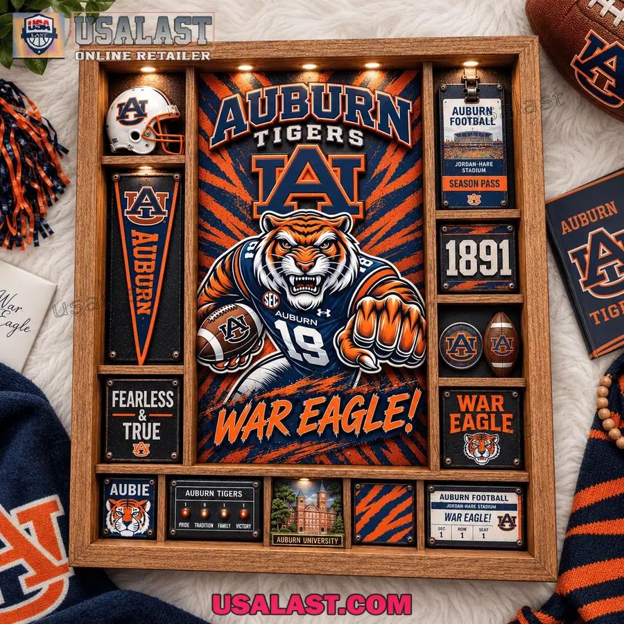 Auburn Tigers Custom Frame Light Box
