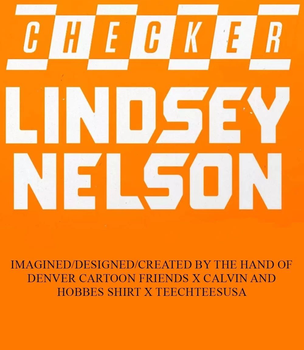 Checker Lindsey Nelson Tennessee Volunteers Baseball shirt