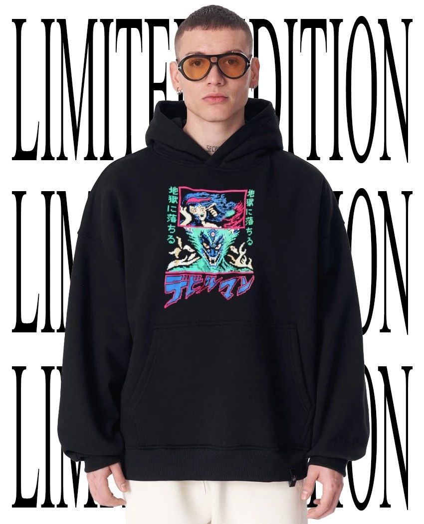 Devilman Japanese anime pixel shirt