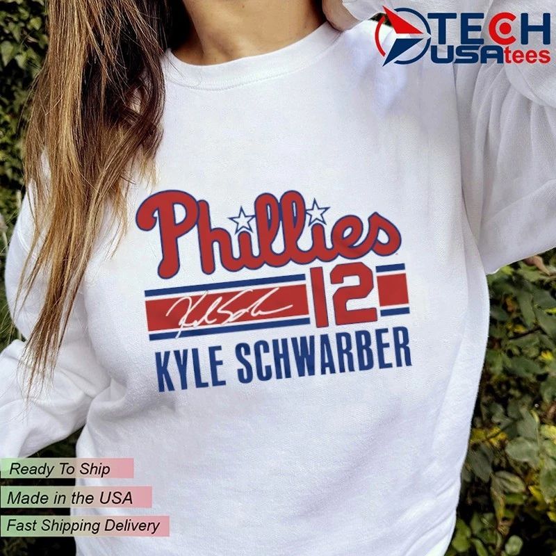 Philadelphia Phillies Baseball Kyle Schwarber No. 12 signature shirt