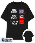 Confederate Battle you lost Nazi you lost Donald Trump you’re next shirt