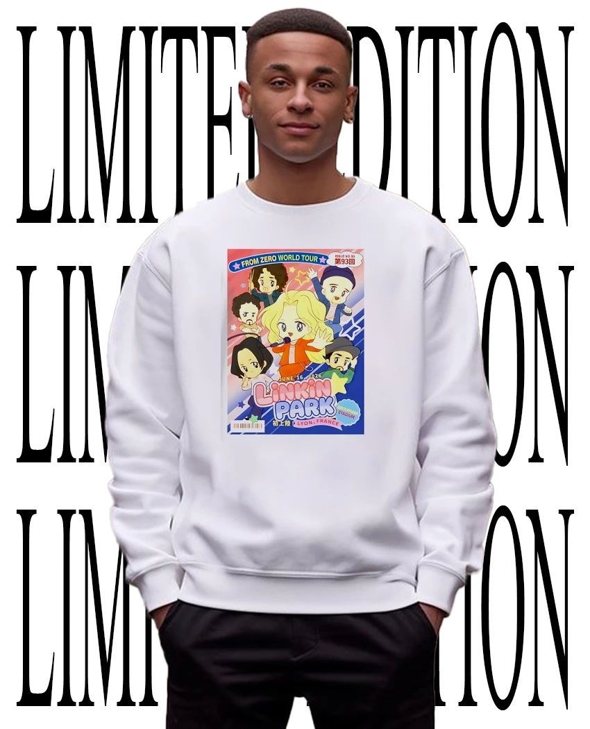 Linkin Park From Zero World Tour Chibi Anime Concert Poster shirt