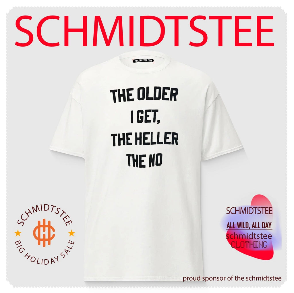 The older I get the heller the no shirt