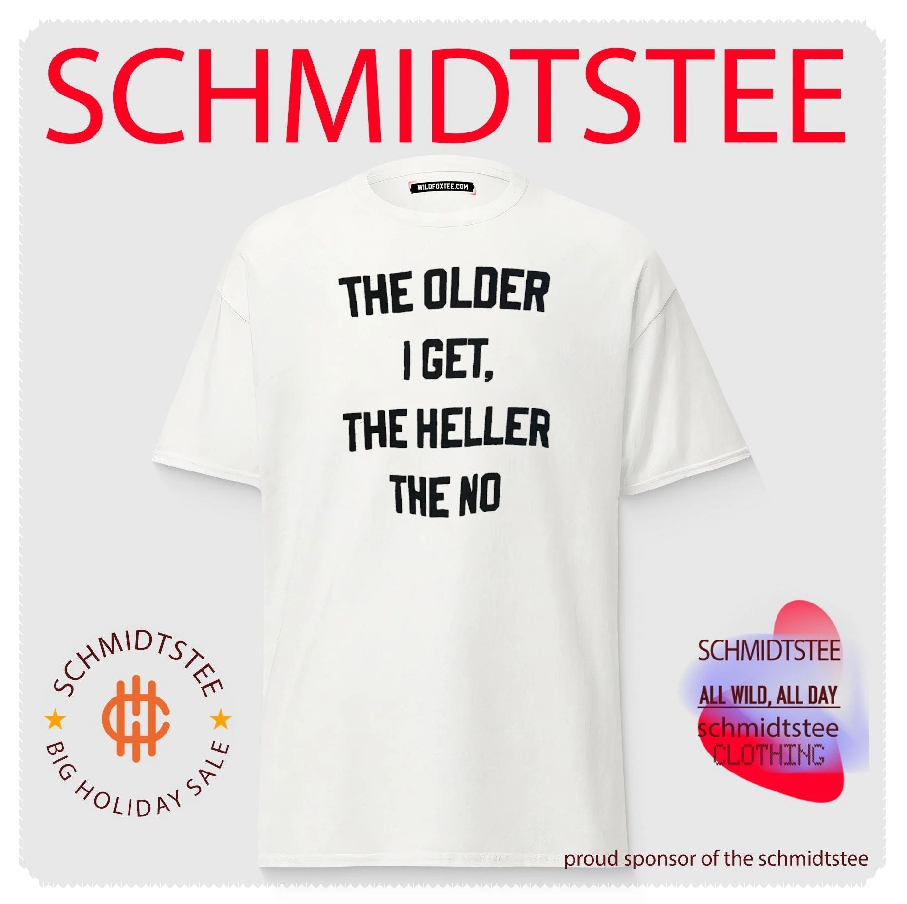 The older I get the heller the no shirt