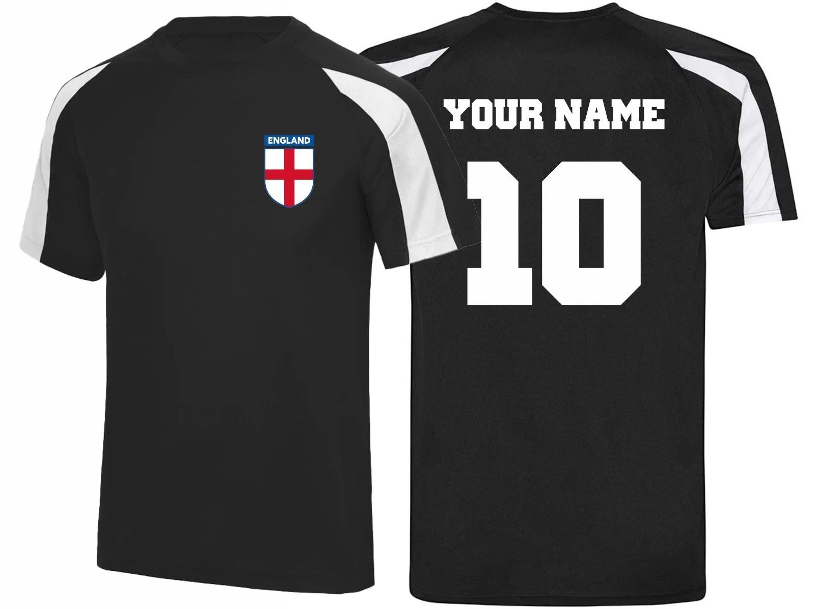 England Football Personalized T-Shirt – Custom Name & Number Tee