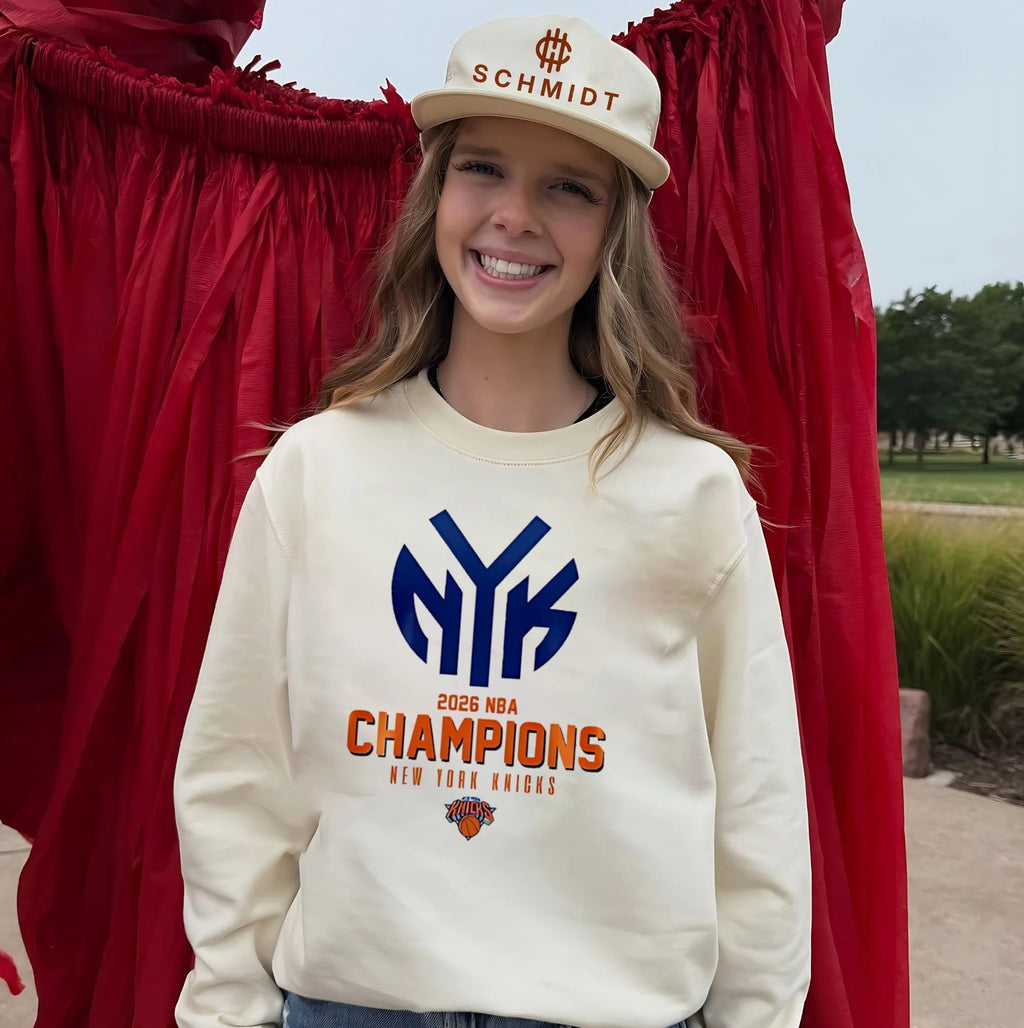 New York Knicks 2026 NBA Champions logo graphic shirt