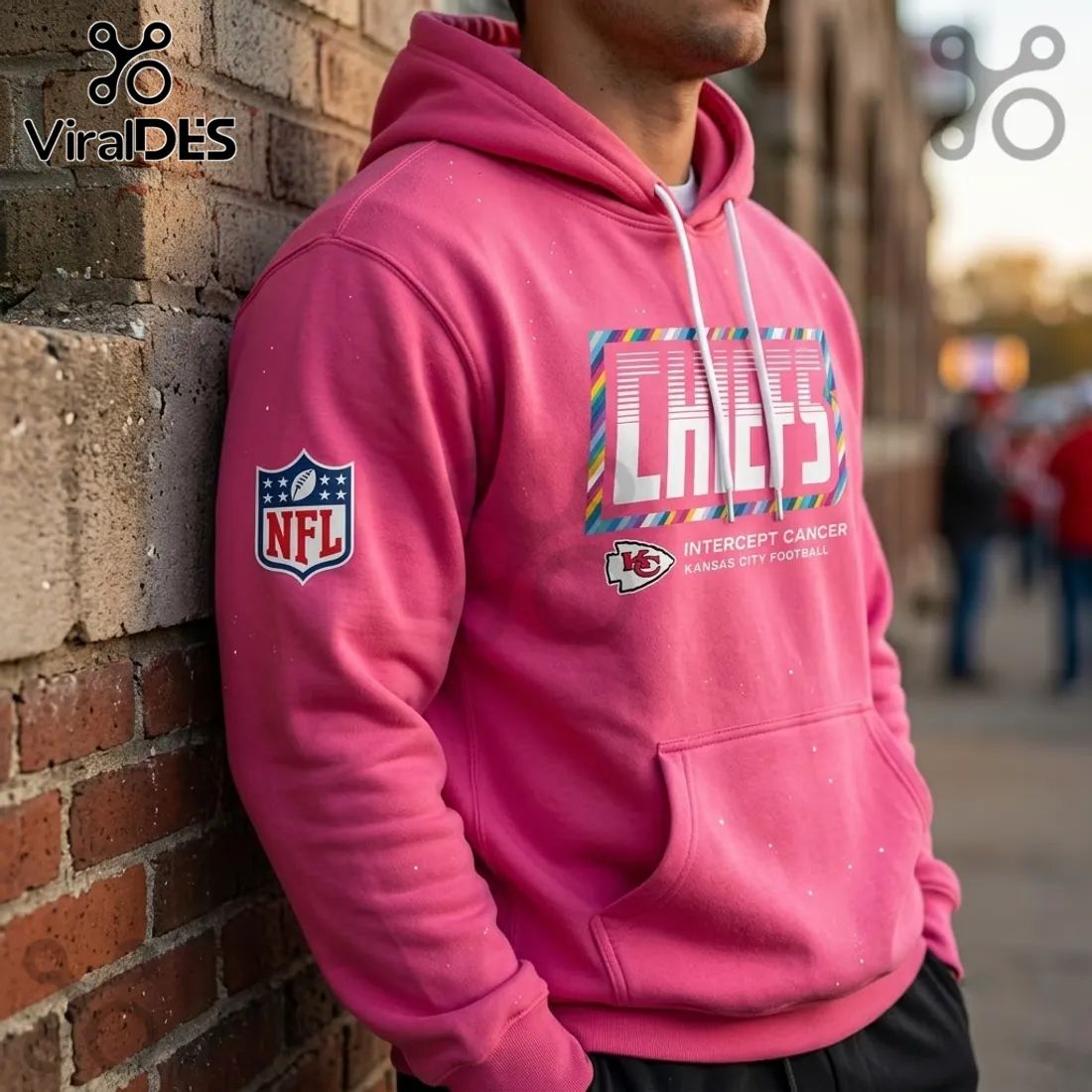 Kansas City Chiefs Crucial Catch Pink Pullover Hoodie