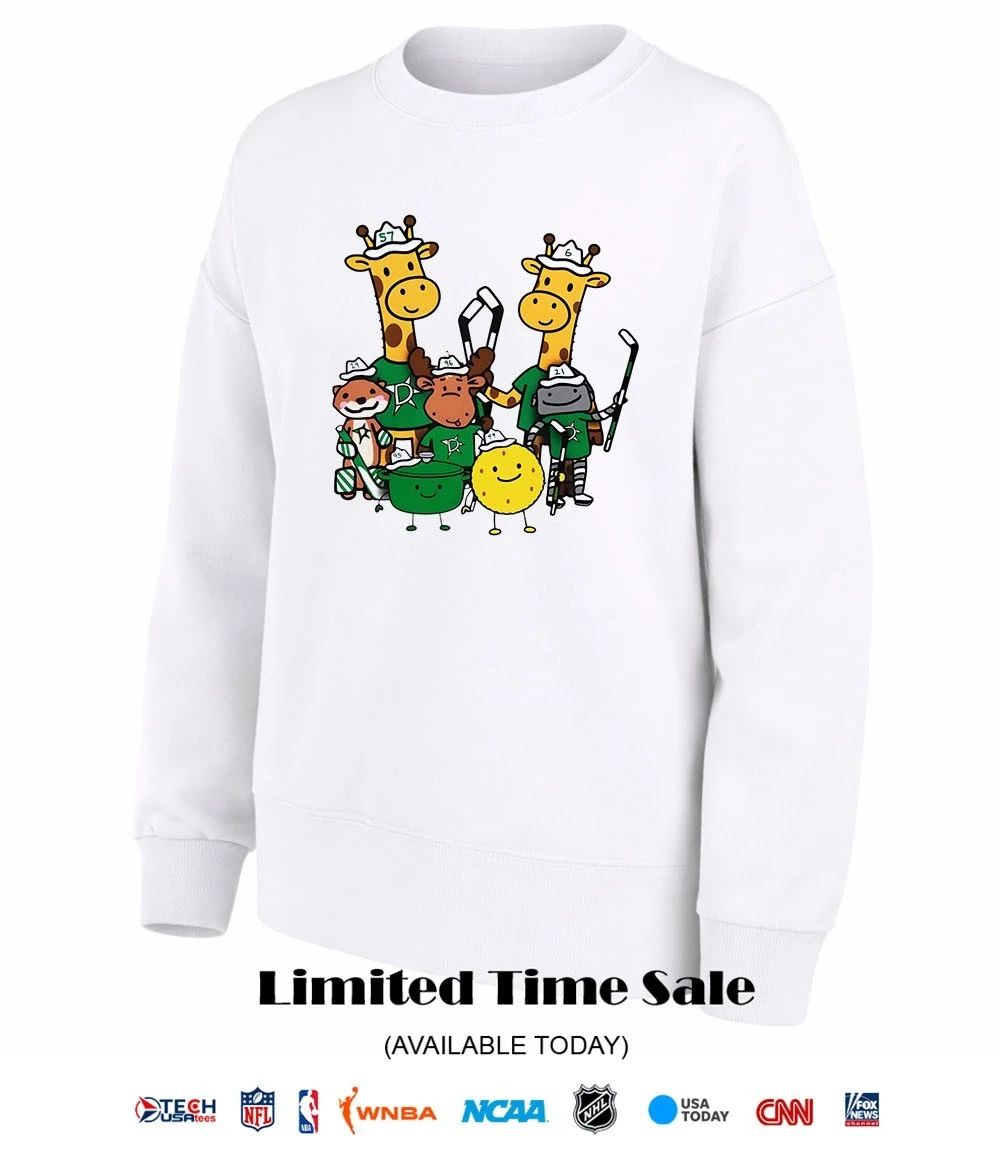 Dallas Stars Cartoon Group Illustration shirt