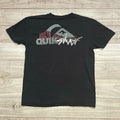 Vintage Y2K Quiksilver Surf Double Sided Graphic T Shirt Black Size M Surfing