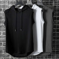 Mens Pullover Vest Sleeveless Casual Hoodie Hooded Tank Tops Muscle T-Shirt US⇖