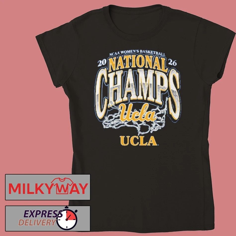UCLA Bruins 2026 NCAA Women’s Basketball National Champions The Net Two Sided T-Shirt