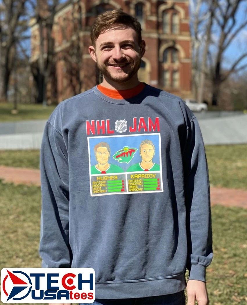 NHL Jam Minnesota Wild Quinn Hughes and Kirill Kaprizov shirt