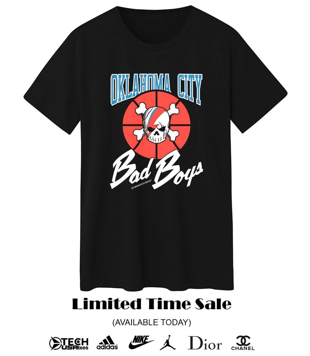 Okalahoma City Thunder Bad Boys skull shirt