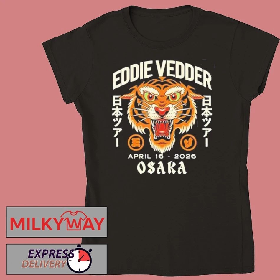 Eddie Vedder Osaka Japan 2026 Tiger Event Tee At Festival Hall On April 16 2026 T-Shirt