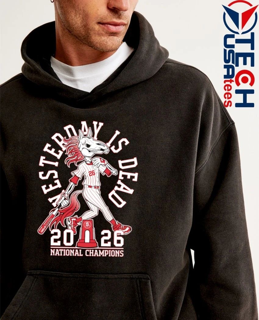 Yesterday is dead Oklahoma Sooners 2026 National Champions skeleton mascot shirt