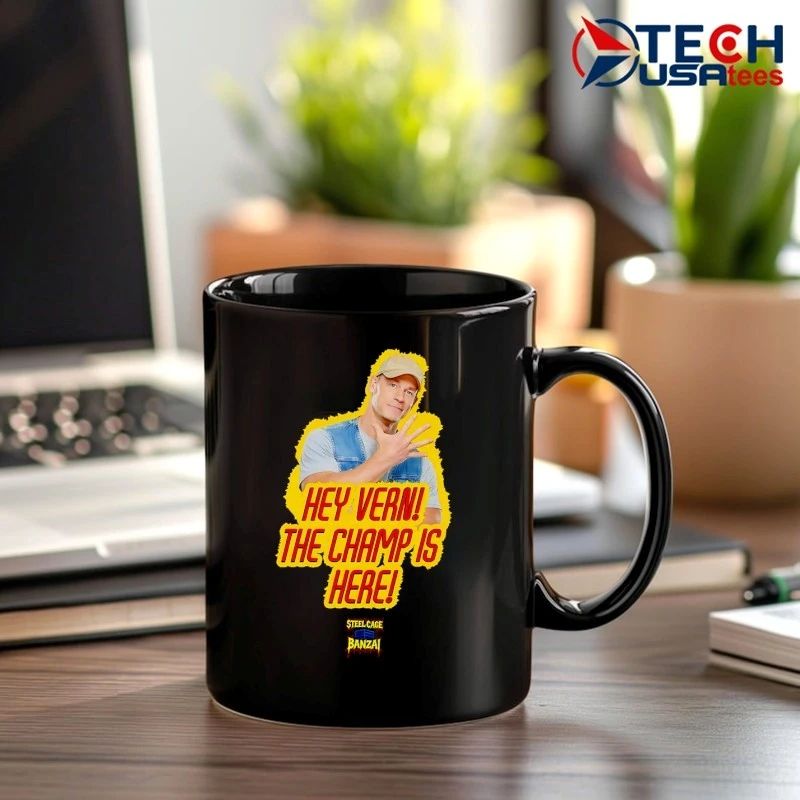 John Cena hey Vern The Champs is here Steel Cage Banzai shirt