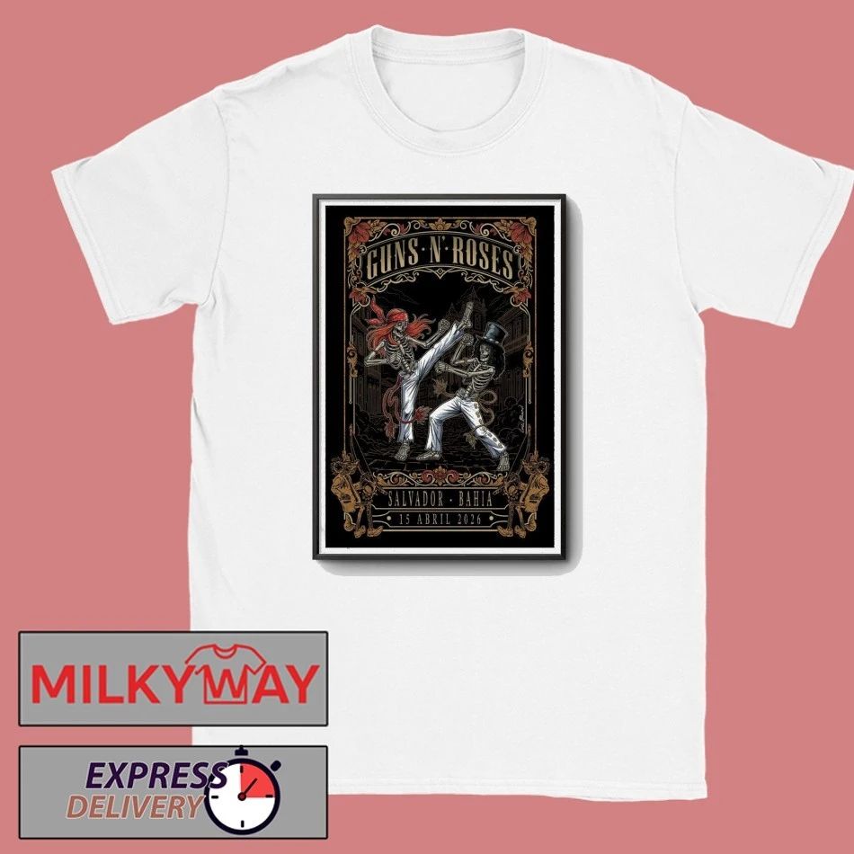 Gun N Roses Poster Apr 15 2026 Salvador, Bahia shirt