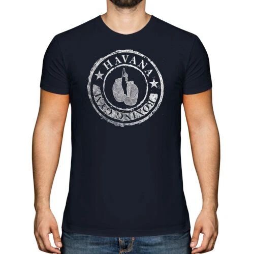 HAVANA BOXING GYM MENS FASHION T-SHIRT VINTAGE PRINT TOP BOXER GLOVES TRENDY