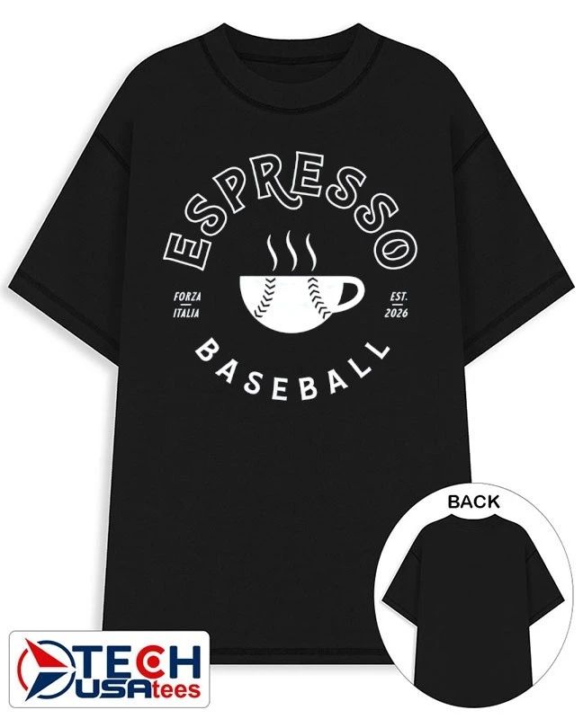 Espresso Baseball Forza Italia est 2026 shirt