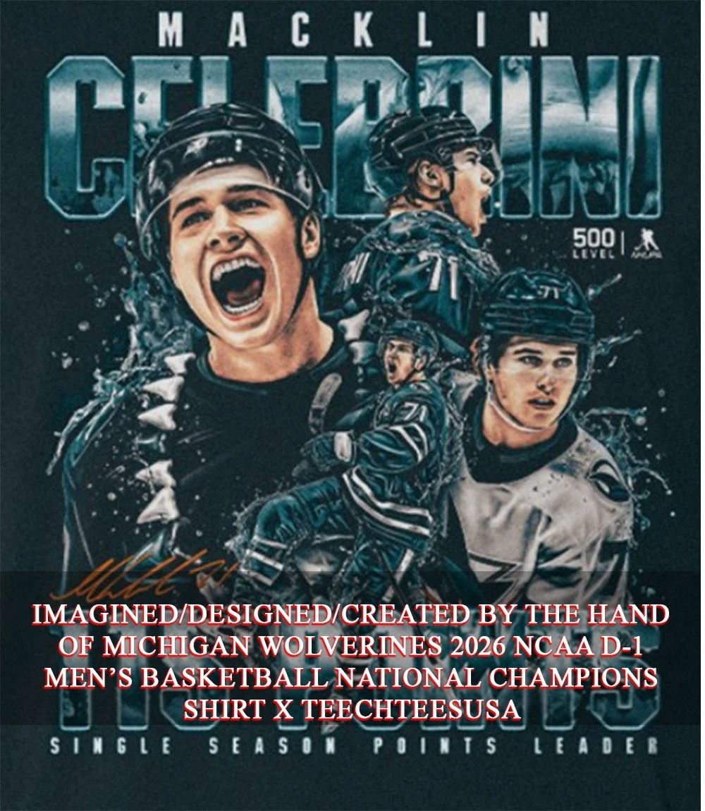 Macklin Celebrini 115 Points Single Season Points Leader shirt