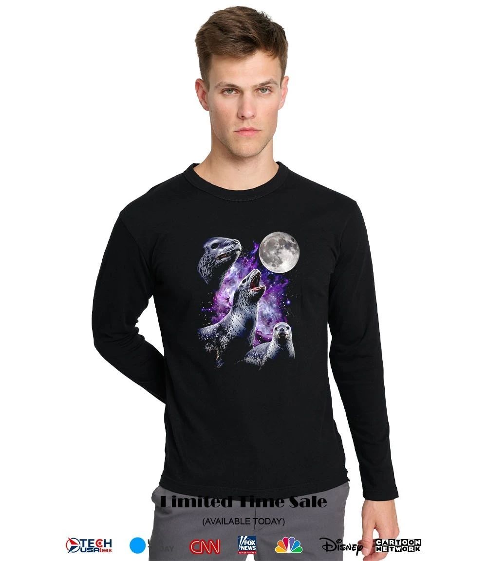 3 seals howling at the moon shirt