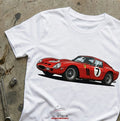 VINTAGE FERRARI 250 GTO CAR JERSEY T-SHIRT | ALL SIZES