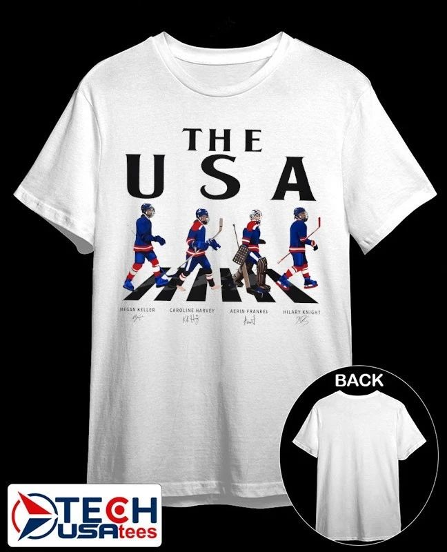 The USA Team Women’s Ice Hockey Abbey Road signatures shirt