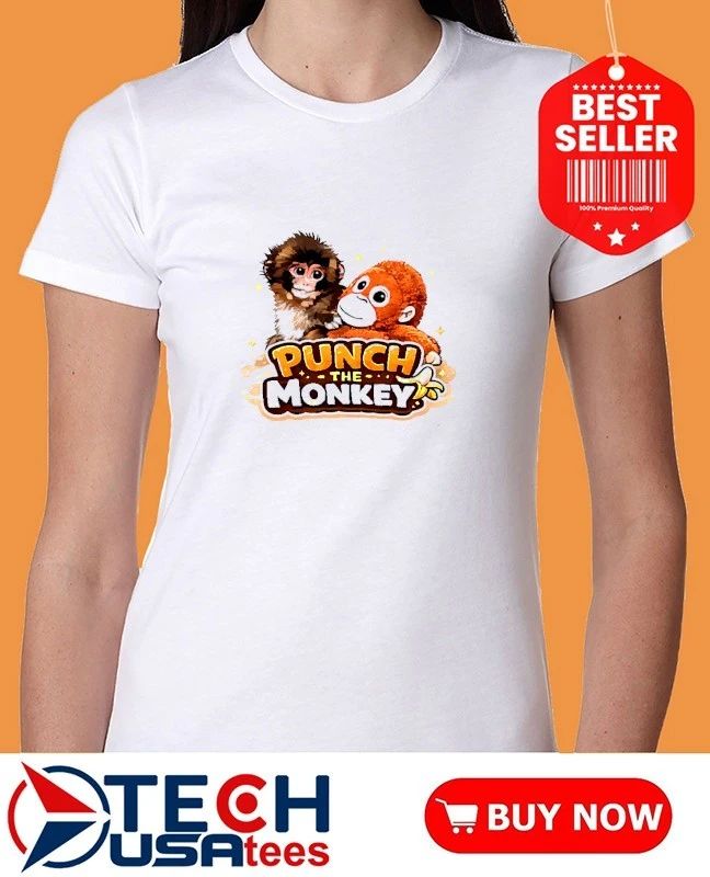 Punch the monkey graphic shirt