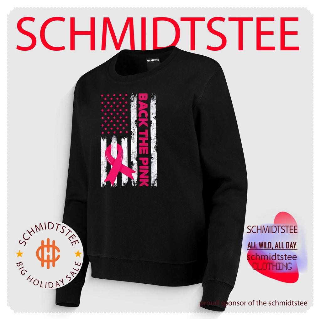 Breast Cancer Awareness USA flag shirt