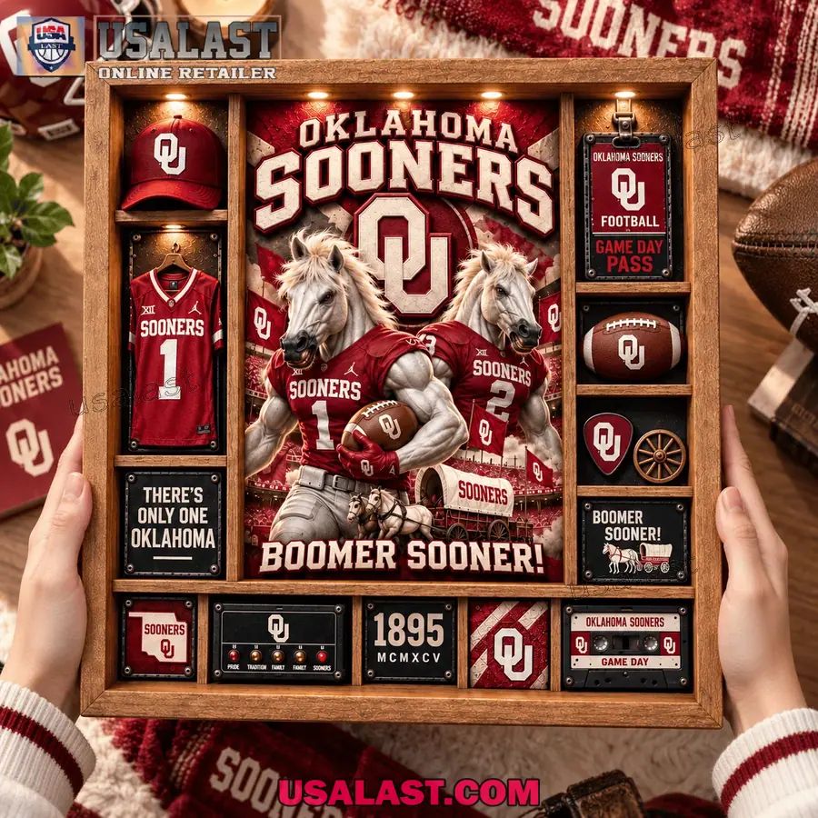 Oklahoma Sooners Custom Frame Light Box